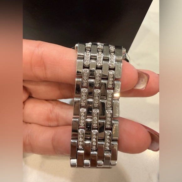 EUC Michael Kors Darci Glitz MK3218 Wrist Watch Women Rose Gold And Silver - Picture 5 of 7